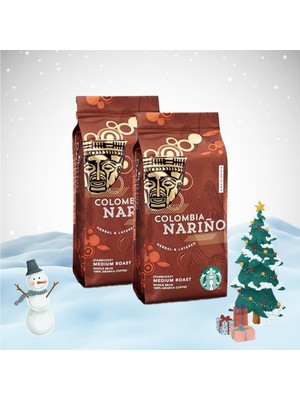 Starbucks Yılbaşı Paketi Colombia Narino Çekirdek Kahve 250 gr x 2