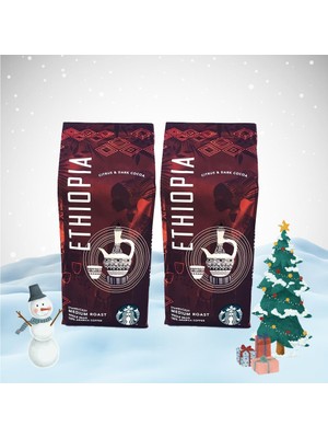 Starbucks Yılbaşı Paketi Ethiopia Arabica Çekirdek Kahve 250 gr x 2
