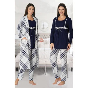 Effortt Kadın Hamile Lohusa Pijama Takımı ve Sabahlık 8084