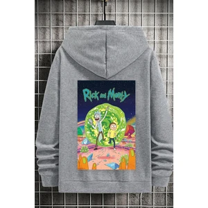 Unisex Rick And Morty Baskılı Sweatshirt