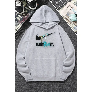 Unisex Just Baskılı Sweatshirt
