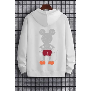 Unisex Mause Sırt Baskılı Sweatshirt