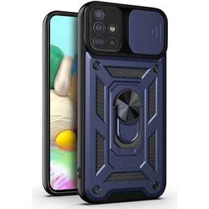 Samsung Galaxy A51 Kılıf Yüzüklü Standlı Kamera Korumalı Pars