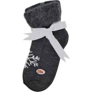 Dode Flora Kadın Extra Kalın Yünlü Kar Tanesi Desenli Termal Çorap