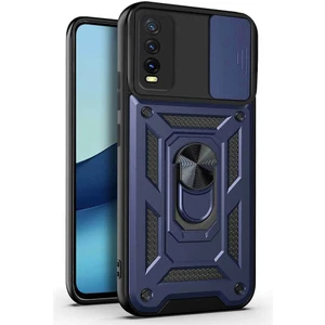 Vivo Y11S Kılıf Yüzüklü Standlı Kamera Korumalı Pars