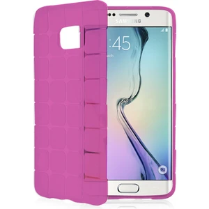 Fitcase S6 (G920) Plaid Silikon Arka Kapak Pembe