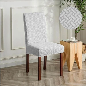 Sandalye Örtüsü Yüksek Kaliteli ve Esnek Yıkanabilir Sandalye Kılıfı Tuğla Desen 1 Adet