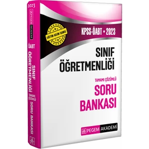 Pegem Akademi Yayıncılık 2023 KPSS ÖABT Sınıf Öğretmenliğ Soru Bankası