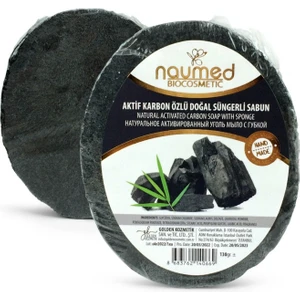 Aktif Karbon Özlü Doğal Süngerli Sabun 130gr
