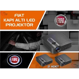 Fiat Araçları Için Kapı Altı Logo 7 LED Projektör (2 Adet)