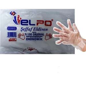 Şeffaf Poşet Eldiven 500 Adet
