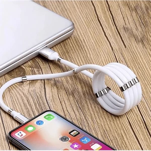 Mıknatıslı Kendini Toplayan USB Hızlı Şarj ve Data Kablosu Iphone