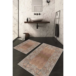 Napoli Home Dijital Baskılı Kaymaz Taban Yıkanabilir 2'li Klozet Takımı Banyo Paspası Ndkz-Hk-84