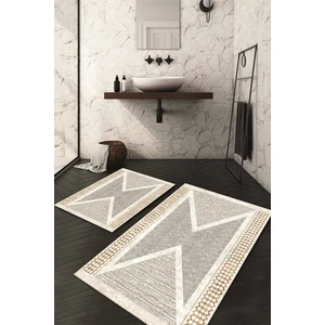 Napoli Home Dijital Baskılı Kaymaz Taban Yıkanabilir 2'li Klozet Takımı Banyo Paspası NDKZ-HT-170