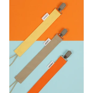 3'lü Poplin Kumaş Emzik Askısı - Emzik Zinciri - Bebek Hediyesi