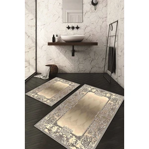 Napoli Home Dijital Baskılı Kaymaz Taban Yıkanabilir 2'li Klozet Takımı Banyo Paspası Ndkz-Hk-81