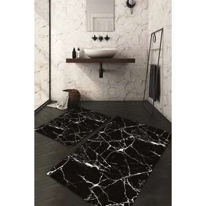 Napoli Home Dijital Baskılı Kaymaz Taban Yıkanabilir 2'li Klozet Takımı Banyo Paspası NDKZ-HT-415