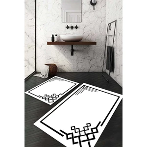 Napoli Home Dijital Baskılı Kaymaz Taban Yıkanabilir 2'li Klozet Takımı Banyo Paspası NDKZ-HT-854