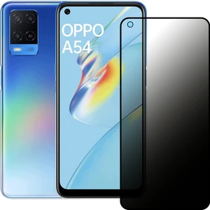 Oppo A54 / A55 Hayalet Privacy Gizli Cam Ekran Koruyucu Siyah