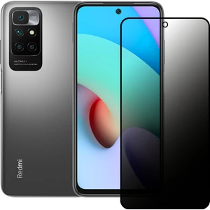 Xiaomi Redmi 10 Hayalet Privacy Gizli Cam Ekran Koruyucu Siyah