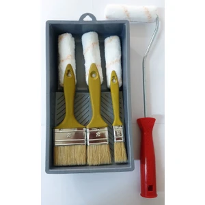 M1 Art Boya Seti 8li Parmak Rulo 10 cm ,yedek Başlık 3 Ad,boya Fırcası 3 Ad,uygulama Tavası
