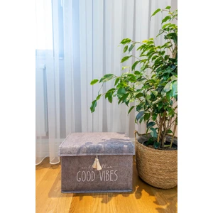 Tiny Wood Kapaklı Çok Amaçlı Keçe Mini Kutu  35X24X24 cm Keçe Organizer Kutu