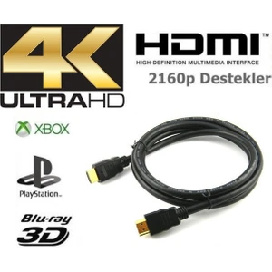 Ata Elektronik 1.5 Metre 3D 4K Hd HDMI Kablo Blue Ray DVD Xbox Play Station Ps Laptop LCD LED Tv Arası Kablo
