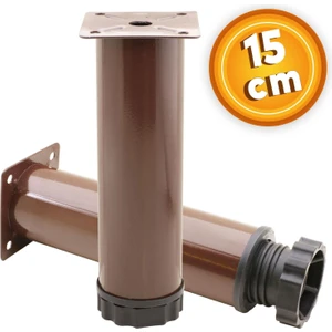 Mobilya Kanepe Baza Koltuk Metal Destek Ayağı Ayarlanabilir Kahverengi Ayak 15 cm