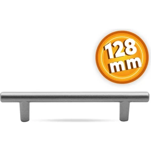 Çekmece Dolap Kapak Kulpu Kulbu 128 mm Mat Krom Metal Kulp