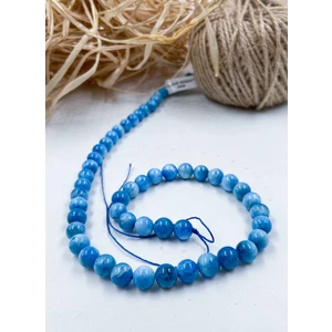 Mucize Taş Larimar Apatit Küre Kesim 8 mm Doğal Taş Dizi