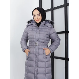 KMK Kombin Kmkkombin Kadın Uzun Şişme Mont