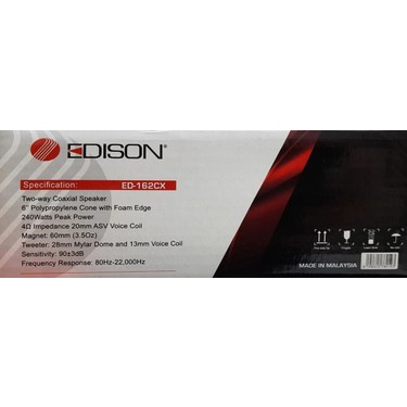 Kenwood Edison Ed 162CX 16CM Hoparlör Fiyatı - Taksit Seçenekleri
