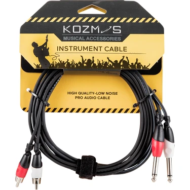 Kozmos KCL-158-3M 2 x Mono 6,35mm - 2 x RCA / 3M