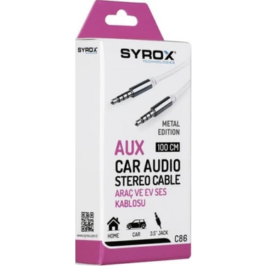 Syrox C86 Aux Kablo 100