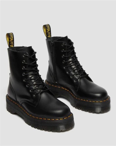 Dr. Martens Jadon 15265001 Siyah Kadın Bot Kalın Tabanlı Dayanıklı Dış Materyal ile Şık Tasarım görsel 2