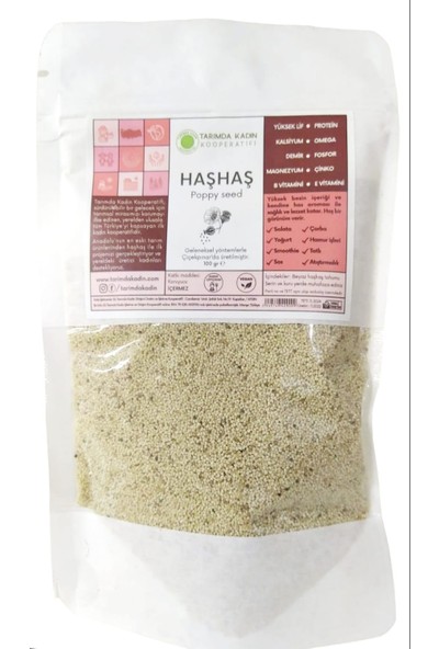 Tarımda Kadın Kooperatifi Haşhaş Tohumu 100 gr