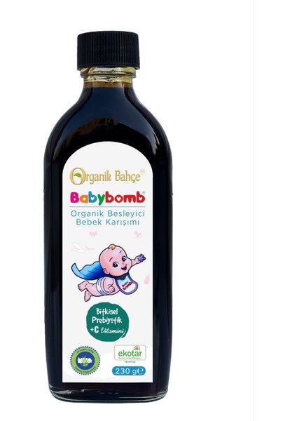 Babybomb Organik Besleyici Bebek Şurubu 230GR