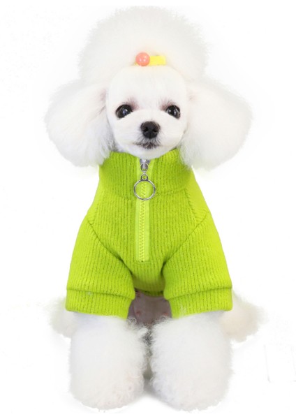 Köpek Kedi Kış Sıcak Fermuar Ince Teddy Küçük ve Orta Boy Köpek Kazak (Yurt Dışından) fırsatları