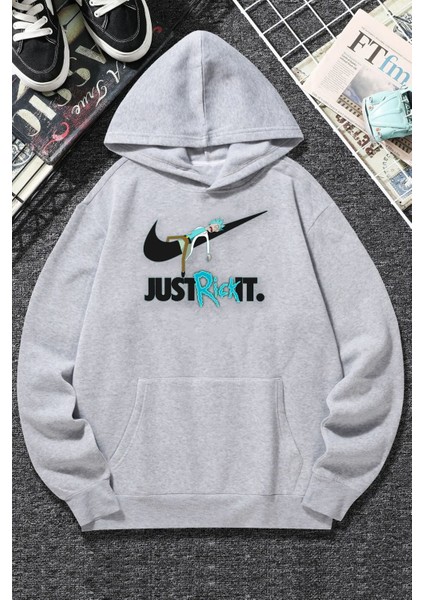Unisex Just Baskılı Sweatshirt