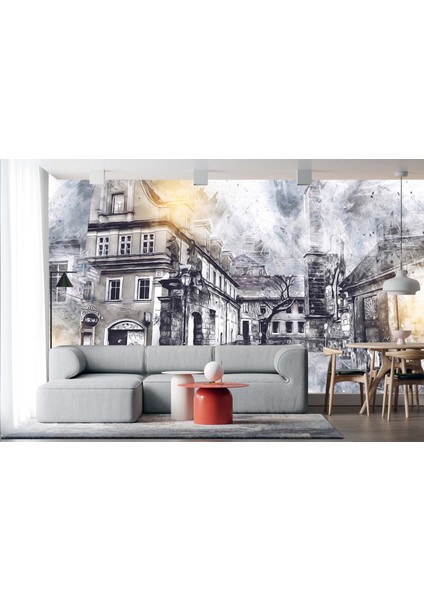 Dekoros tek Parça Binalar Poster Duvar Kağıtları fiyatları