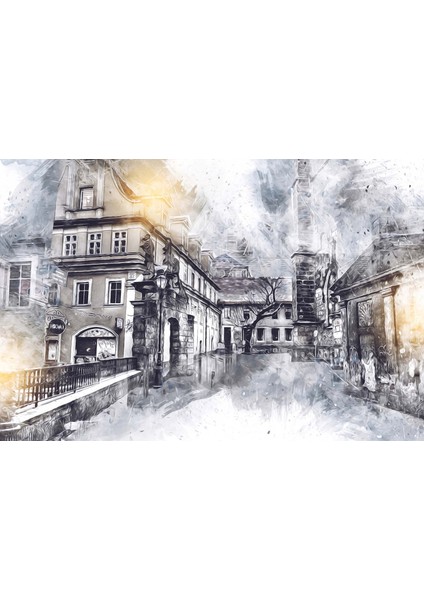 Dekoros tek Parça Binalar Poster Duvar Kağıtları fırsatları