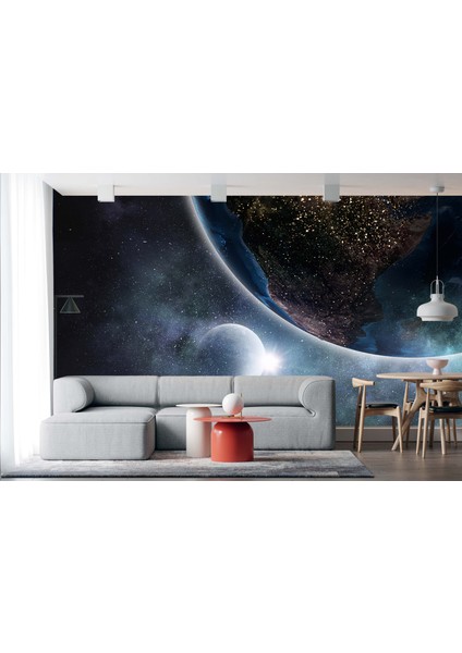 Dekoros tek Parça Uzay Poster Duvar Kağıdı modelleri