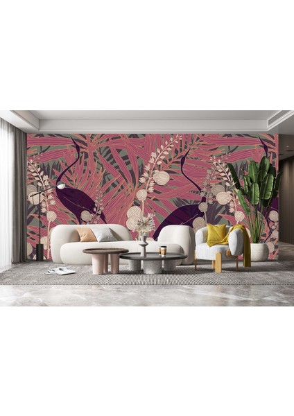 Dekoros tek Parça Kuşlar Poster Duvar Kağıdı