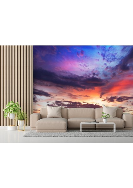 Dekoros tek Parça Gökyüzü ve Deniz Manzarası Poster Duvar Kağıdı