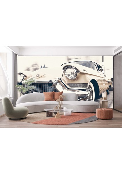 Dekoros cadillac Antika Araba Poster Duvar Kağıtları modelleri