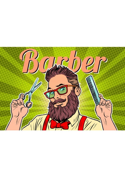 Duvar Kağıdı Barber Erkek Kuaförü modelleri