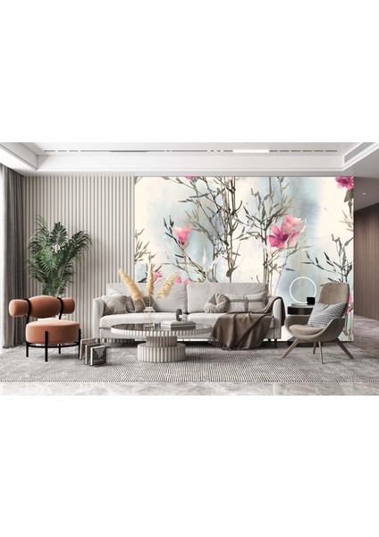 Dekoros tek Parça Çiçekli Dallar Poster Duvar Kağıdı fiyatları