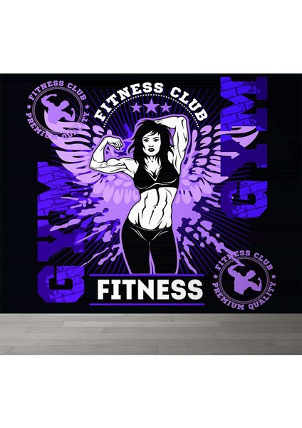Dekoros tek Parça Fitness Club Duvar Kağıdı fiyatları