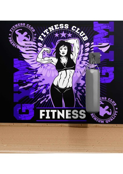 Dekoros tek Parça Fitness Club Duvar Kağıdı fırsatları