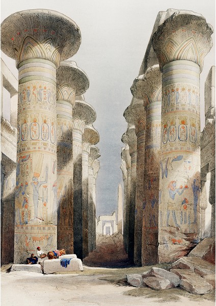 Dekoros thebes Karnak Tapınağı Büyük Salon Poster Duvar Kağıtları